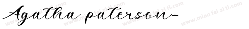 Agatha paterson字体转换
